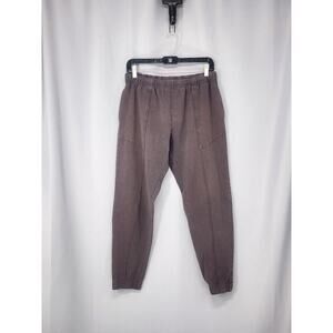 Natural By Known Supply Pants Womens M Brown Organic Cotton Joggers Sustainable